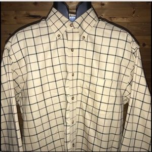 Brooks Brothers Men's Button Up Plaid Shirt Tartan